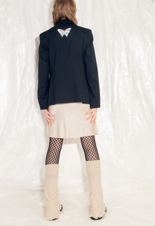 Vintage Blazer Y2K Reworked Eat Acid Butterfly Jacket