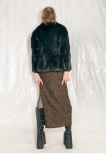 Vintage Fur Coat 60s Super Soft Jacket in Black