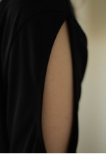 Black maxi long cut out sleeves dress