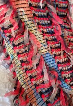 Fringed Textured Party Mini Dress