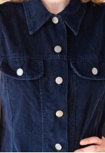 Dark blue navy sleeveless pinafore dress