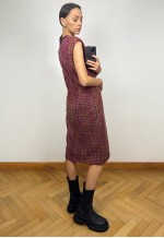Vintage Pink Tweed Pencil Dress