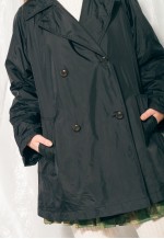 Vintage Coat 90s Preppy Oversized Puffer Jacket in Black