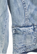 Vintage 00s denim blazer jacket