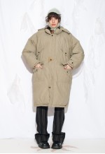 Vintage 90s Oversized Leather Down Puffer Coat