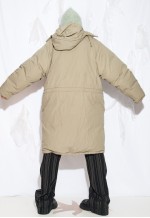 Vintage 90s Oversized Leather Down Puffer Coat