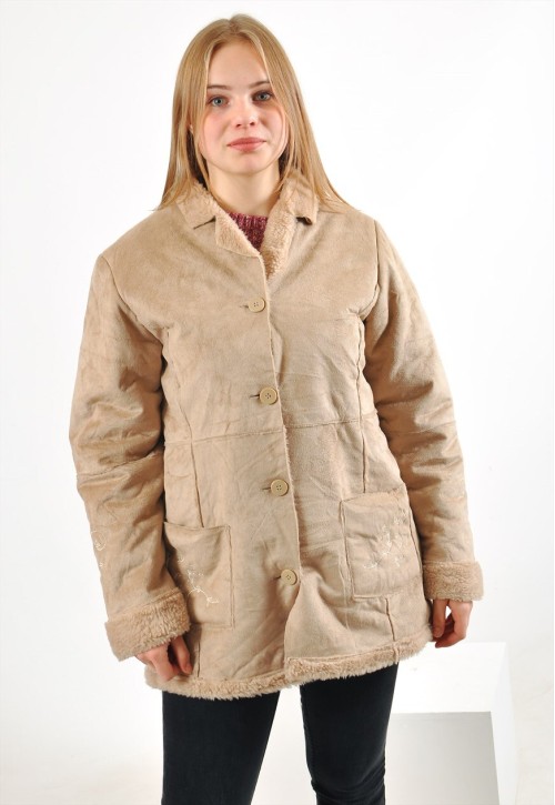 Vintage 90's faux shearling jacket