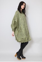 80's Vintage Brown Animal Print Oversized Coat Mac Trench